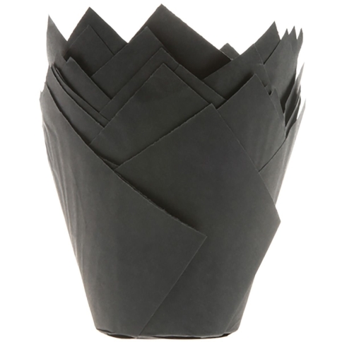 Tulpenbackförmchen schwarz