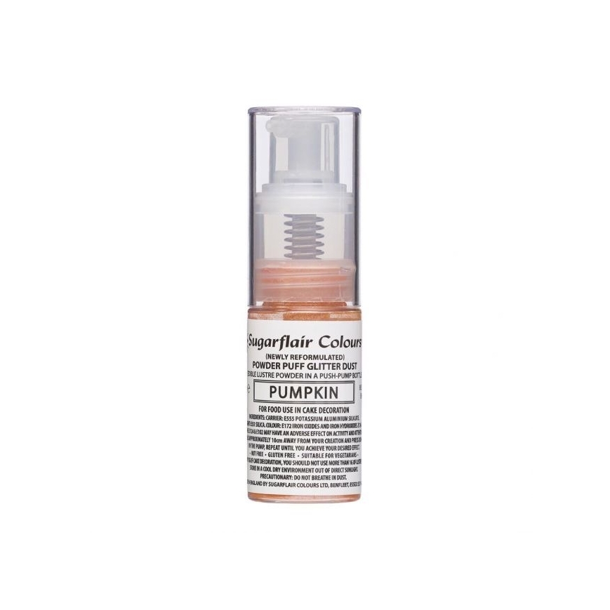 Sugarflair  Glitzer Pump Spray Pumpkin / Kürbis  Glitzer / orange