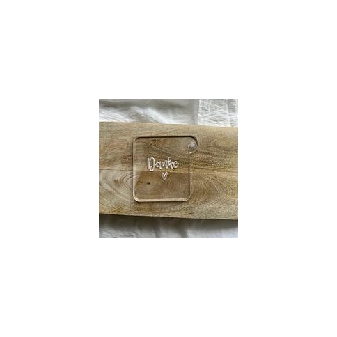Acryl-Prägestempel "Danke" + Herz