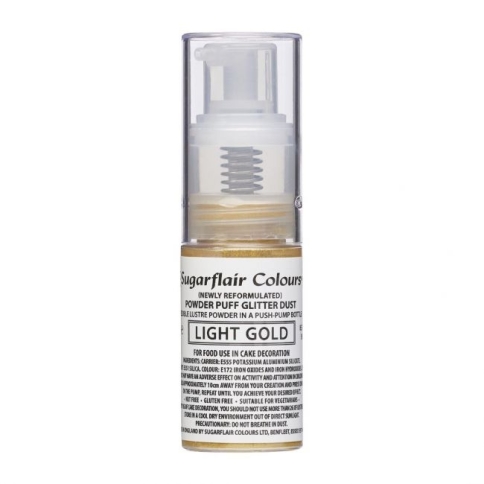 Sugarflair  Glitzer Pump Spray light gold