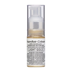 Sugarflair  Glitzer Pump Spray light gold