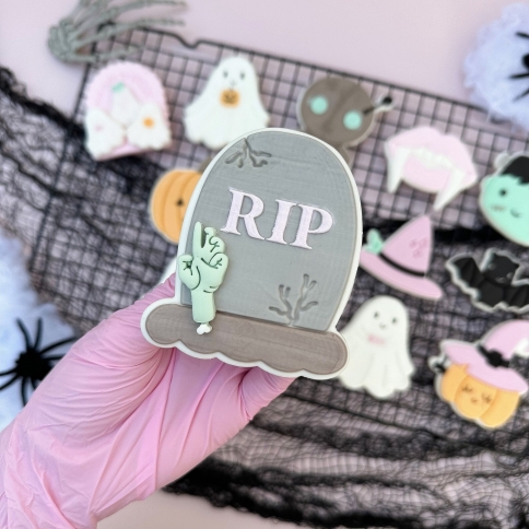 Cookie Stamp Set "Grabstein RIP"