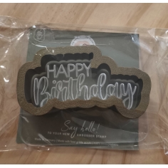 Cookie Stamp Set – Schriftzug "Happy Birthday"
