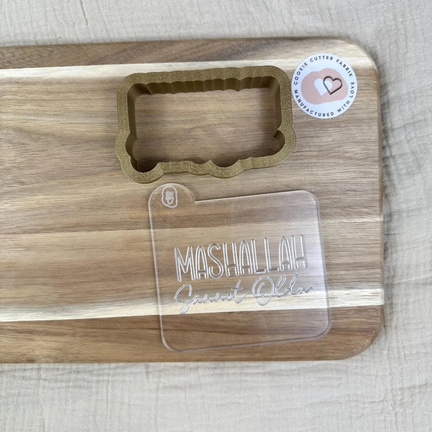 Cookie Stamp Set – Schriftzug "Mashallah"