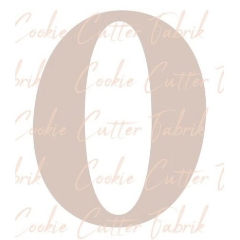 Zahlenausstecher "0"