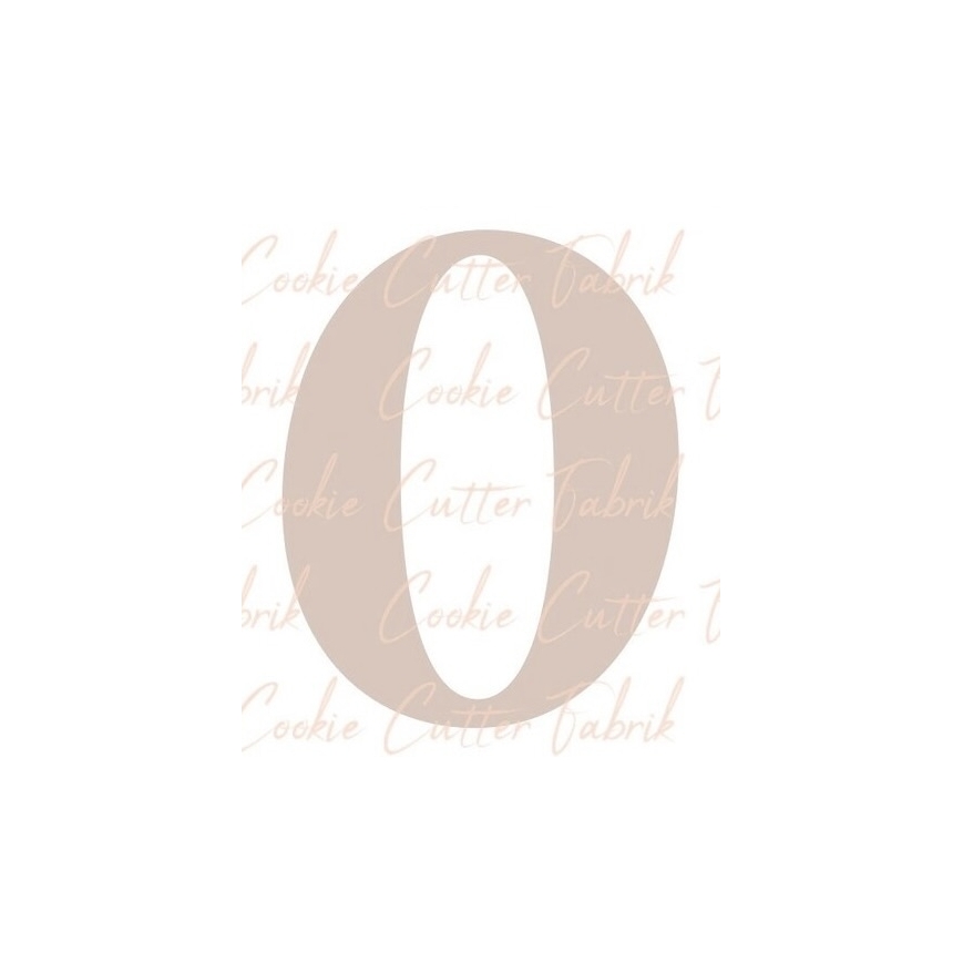 Zahlenausstecher "0"
