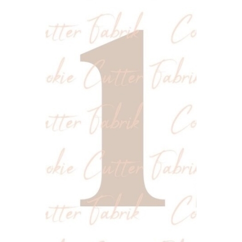 Zahlenausstecher "1"