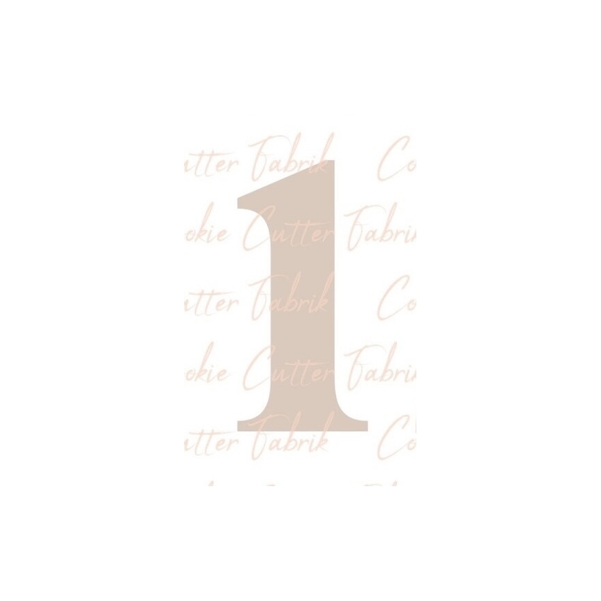 Zahlenausstecher "1"