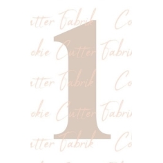 Zahlenausstecher "1"