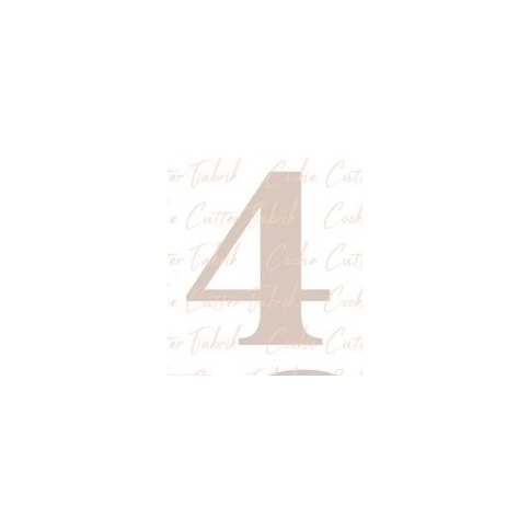 Zahlenausstecher "4"