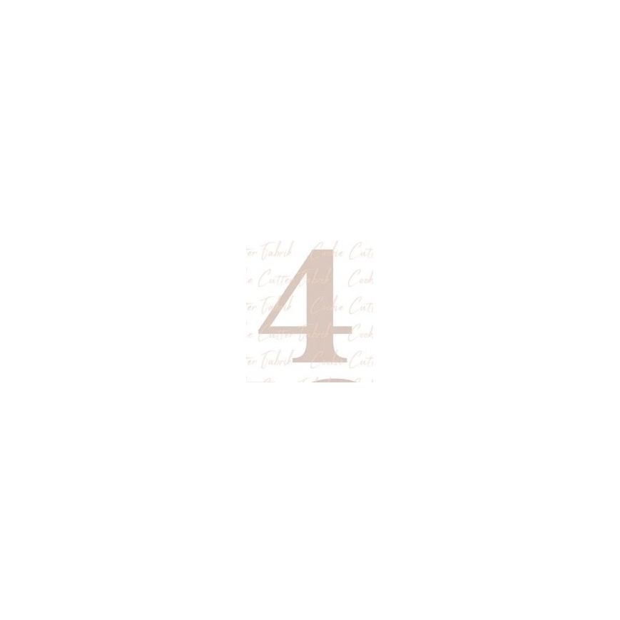 Zahlenausstecher "4"