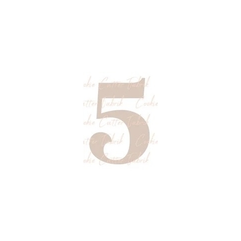 Zahlenausstecher "5"