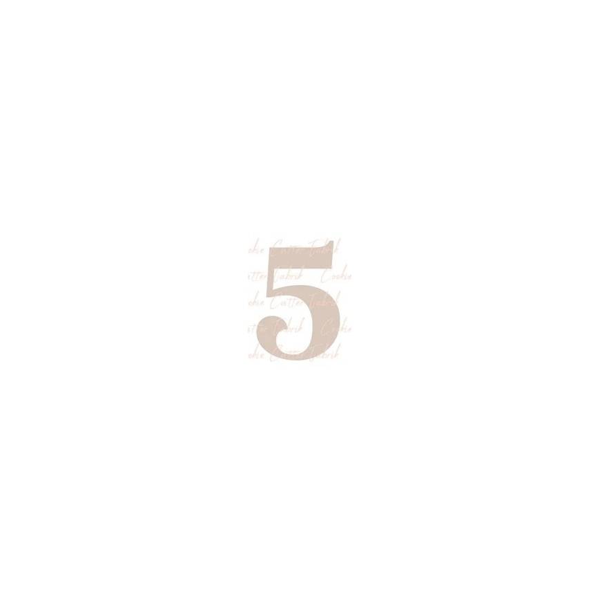 Zahlenausstecher "5"