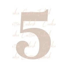 Zahlenausstecher "5"