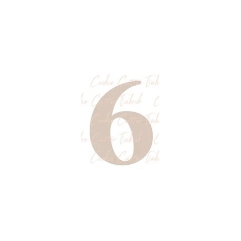 Zahlenausstecher "6"