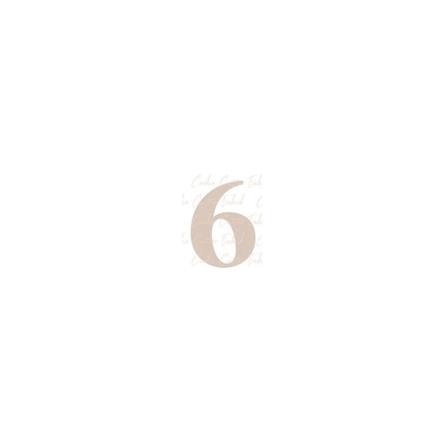 Zahlenausstecher "6"
