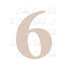 Zahlenausstecher "6"