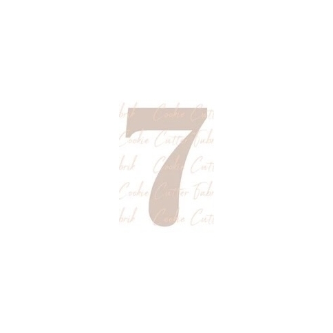 Zahlenausstecher "7"