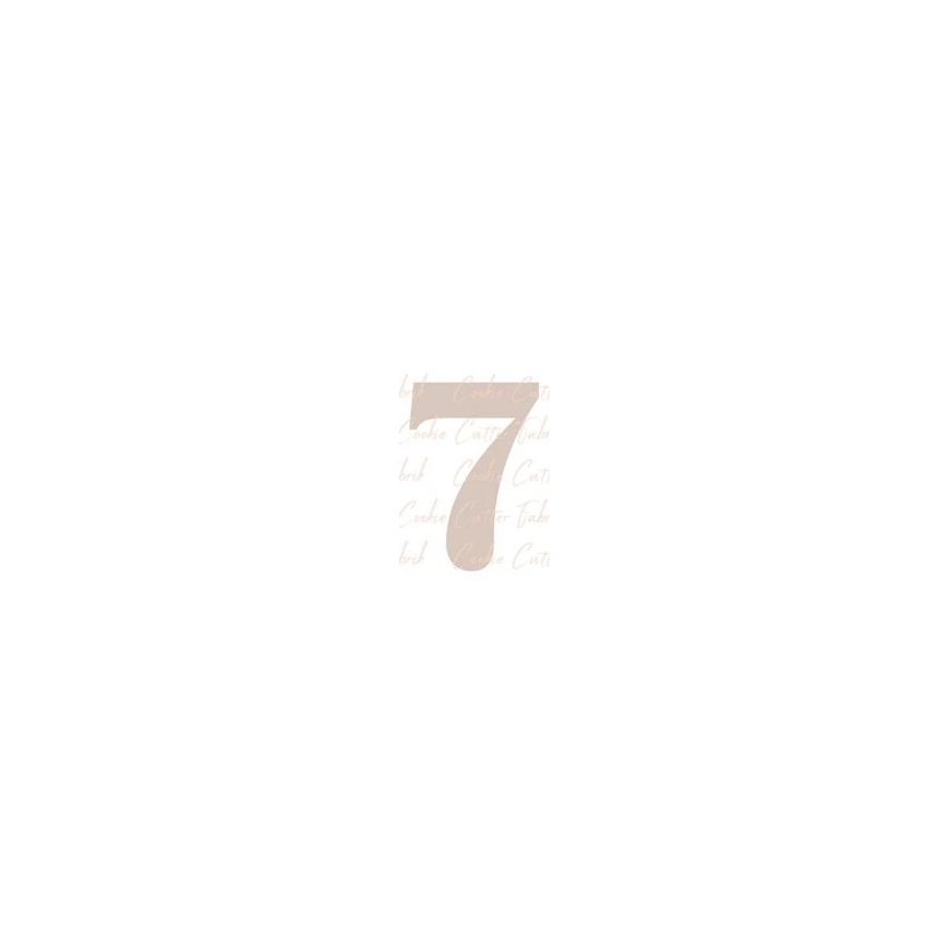 Zahlenausstecher "7"