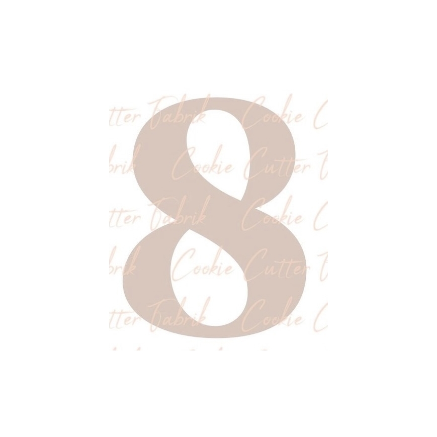 Zahlenausstecher "8"
