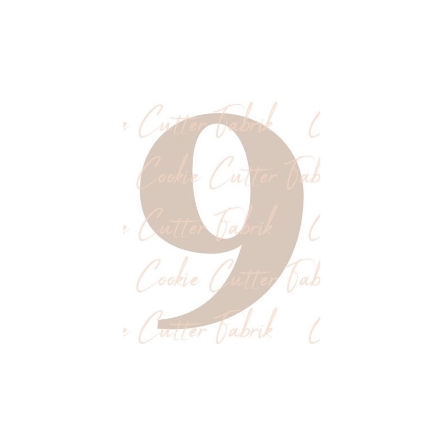 Zahlenausstecher "9"