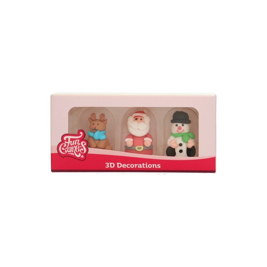 Zuckerdeko - Weihnachtsfiguren 3D