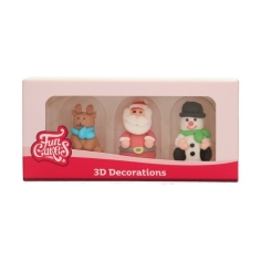 Zuckerdeko - Weihnachtsfiguren 3D