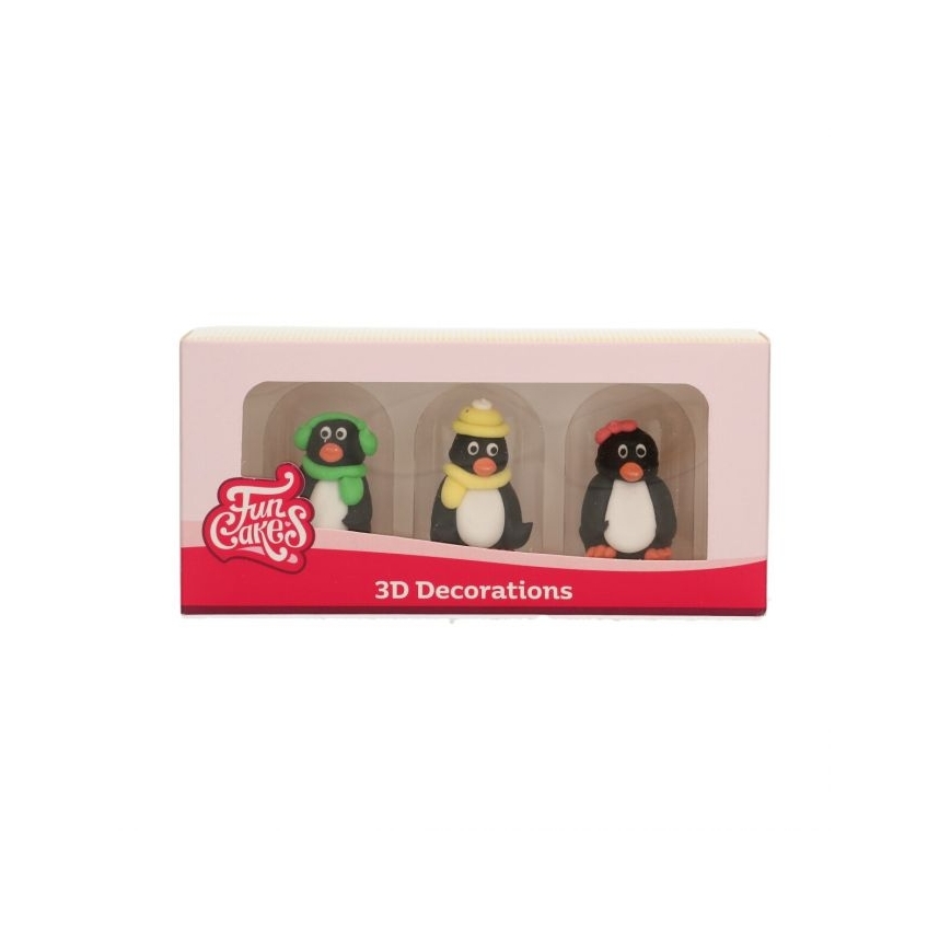 Zuckerdeko - Pinguine 3D