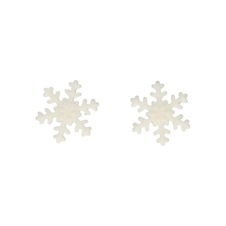 Zuckerdeko - Schneesterne weiss