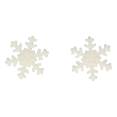 Zuckerdeko - Schneesterne weiss