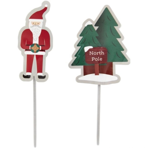 Cupcake Topper - Weihnachtsmann