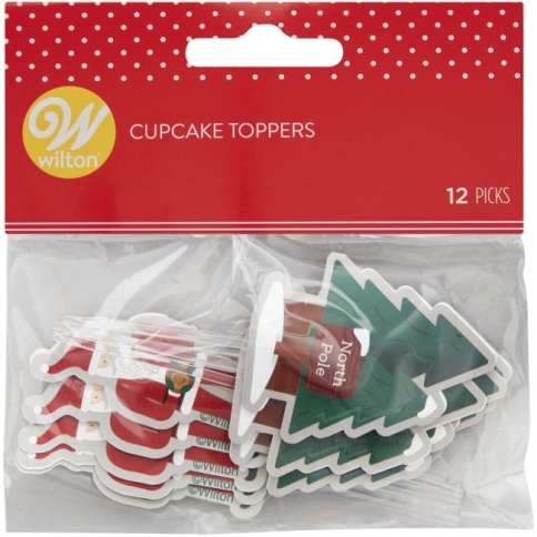 Cupcake Topper - Weihnachtsmann