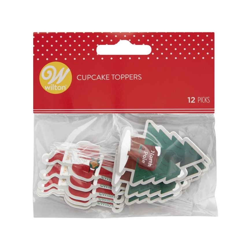 Cupcake Topper - Weihnachtsmann