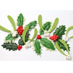 Silikonform - Holly&Mistletoe