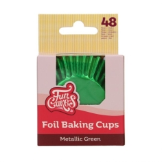Cupcakeförmchen metallic grün
