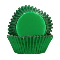 Cupcakeförmchen metallic grün