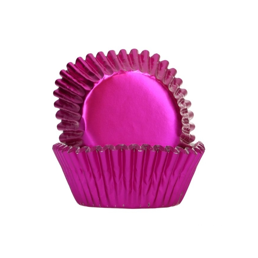 Cupcakeförmchen metallic pink