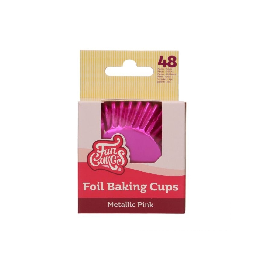 Cupcakeförmchen metallic pink