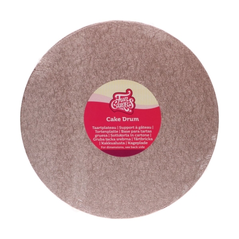 Tortenplatte rund rosé  25 cm