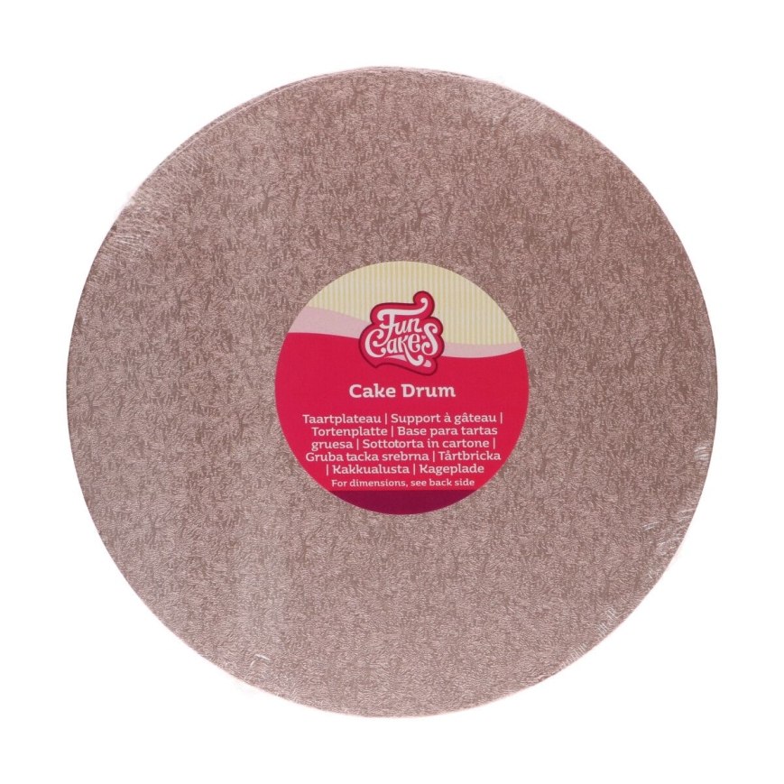 Tortenplatte rund rosé  25 cm