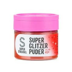 Super Glitzer Puder Rot
