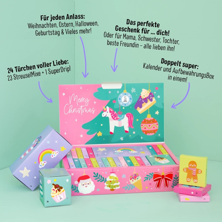 Super Streusel Adventskalender klein 2025