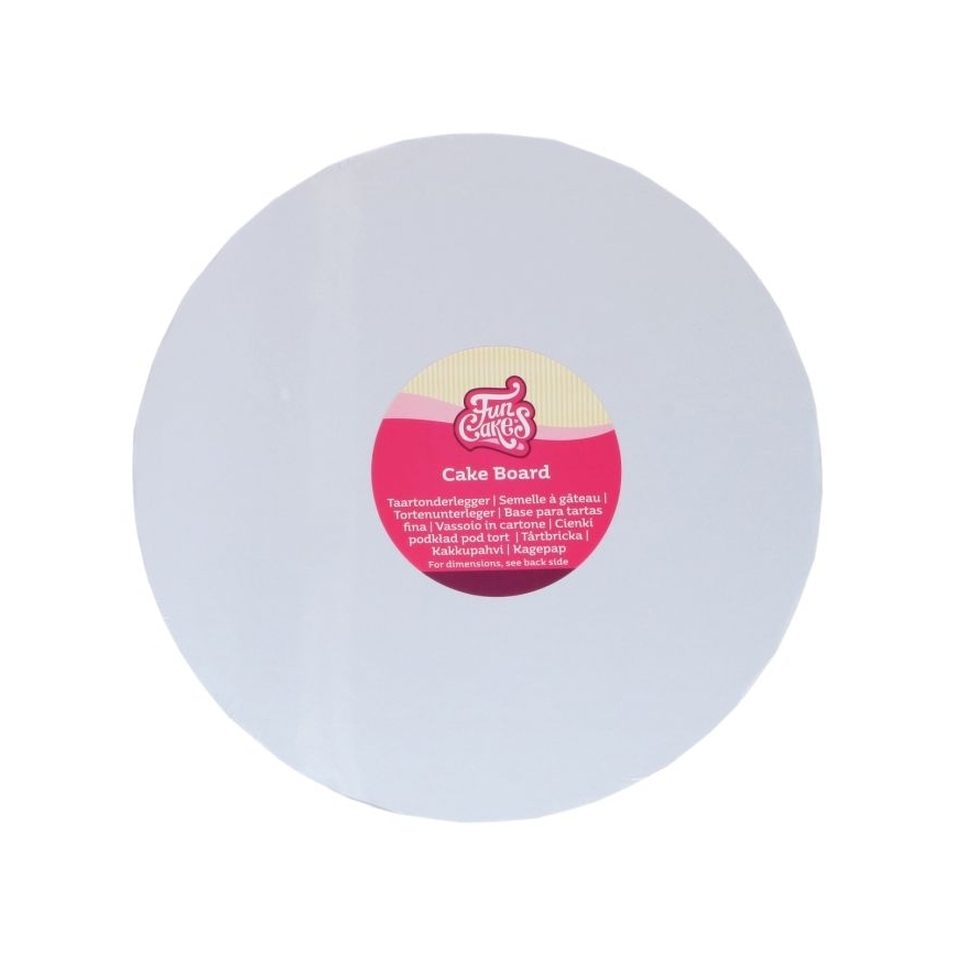 Tortenscheibe rund weiss 20 cm