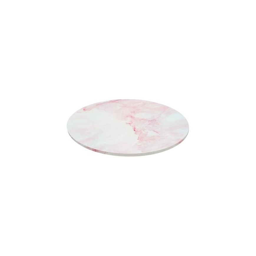 Masonite Cake Board - Marmor rosa, 25cm