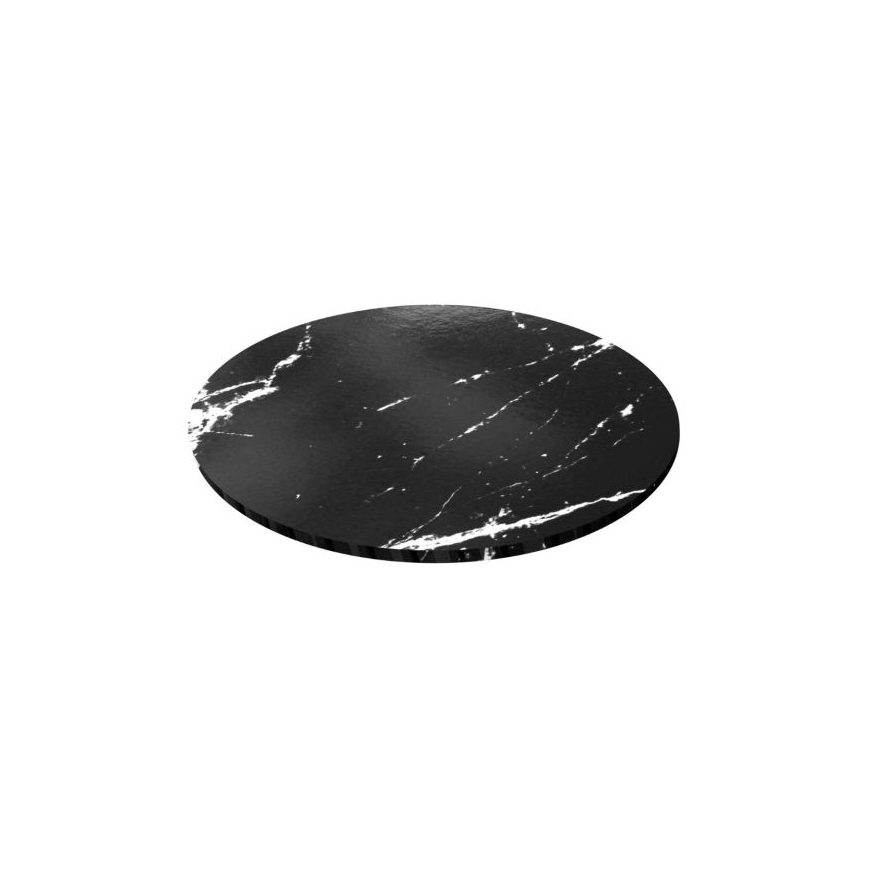 Masonite Cake Board - Marmor schwarz 30 cm