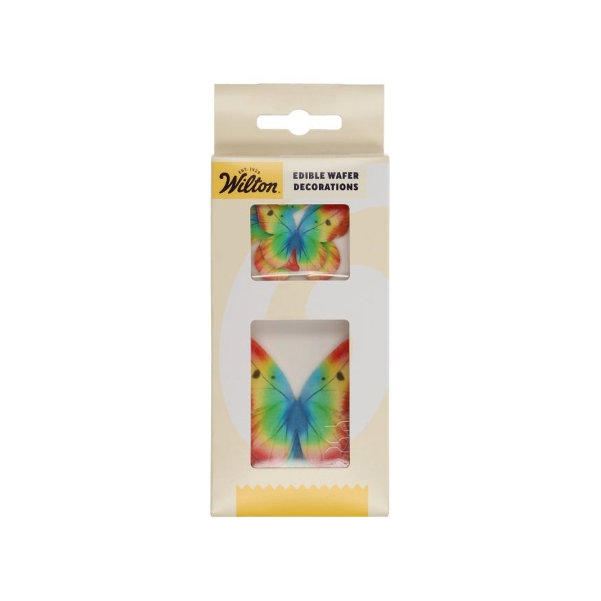 Schmetterlinge aus Esspapier - bunt