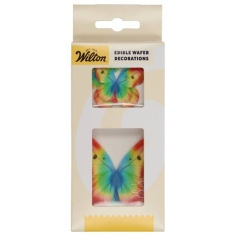 Schmetterlinge aus Esspapier - bunt