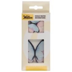 Schmetterlinge aus Esspapier - pastell