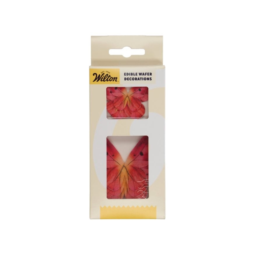 Schmetterlinge aus Esspapier - pink