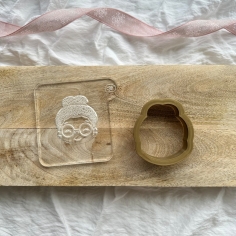 Cookie Stamp Set "Mrs Claus"